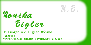 monika bigler business card